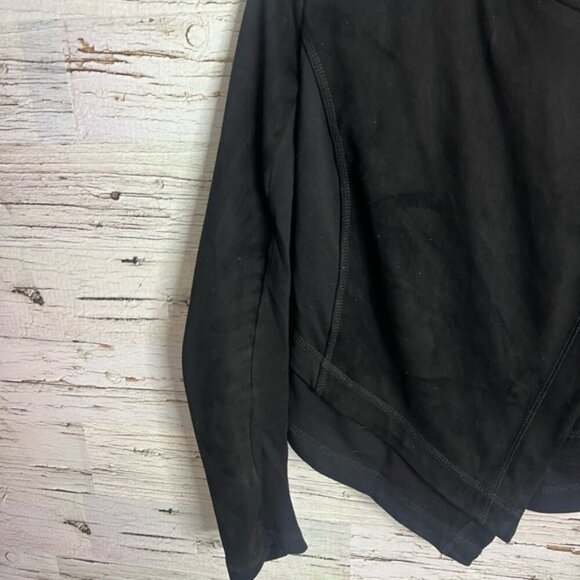 Rachel Roy Shauna black asymmetrical zip blazer jacket size small - Picture 3 of 8